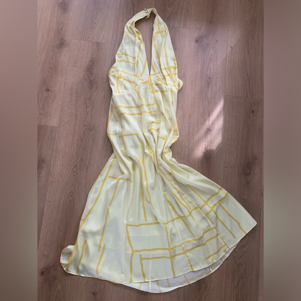 Banana Republic Yellow Pattern Dress